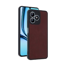 Realme Note 50 4g Uyumlu Kılıf Aras Deri Kapak - Bordo