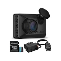 Garmin Dash Cam X110 Kompakt 1080p Kamera, 140 Derece Görüş Alanı Ve Ses Kontrolü Siyah Ve Araç Kamerası İçin Garmin Sabit Güç Kablosu...-123430