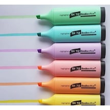 Scrikss Highlighter Pastel Renkler Fosforlu Kalem 6 Renk Set