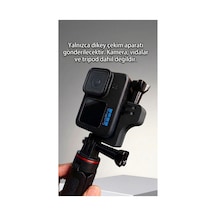 Gopro 9/10/11/12/13 Dikey Çekim Aparatı Siyah