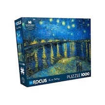 1000 Parça Puzzle - Ren Nehri Nde Yıldızlı Bir Gece Starry Night Over The Rhone - Vincent Van Gogh
