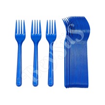 Parti Çatalı Lüks Plastik Lacivert 24 Adet