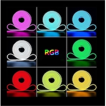 Animasyonlu Tak Çalıştır Kumandalı Trafolu Rgb Neon Işık Aydınlatma 5 Metre