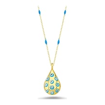 Nazar Boncuklu Enamel Kolye (498185250)
