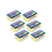 6 adet Jumbo Boy Endüstriyel Çok Amaçlı Bulaşık Süngeri  13x8x4 c