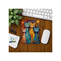 Kediler Baskılı Oyuncu Mousepad 0121