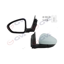 Dış - 279 - Dikiz Aynası Sol Egea 15 Elektrikli Isıtmalı Astarlı Konveks 5 - Almparca - Fiş Vm-6157ehpl