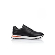 Crc Ayakkabı Premium %100 Hakiki Deri Hakiki Erkek Sneaker / Şık Ve Rahat Spor Ayakkabı Siyah 5
