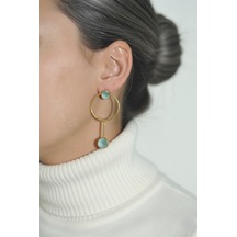 Kadir Jewellery 22 Ayar Altın Kaplama Kadın Sallantılı Küpe -el İşçiliği Ve Hipoalerjenik Küpe çok renkli 84818091