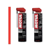 Motul C2 Chain Lube Road Zincir Yağı 400 Ml 2 Adet Motosiklet Zincir Yağlama Spreyi