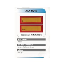 Alkotek Tır Arka İşaret Reflektör Alüminyum Rr