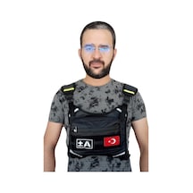 Kan Grubu A+Pozitif Baskılı Su Geçirmez Motorcu Göğüs Çantası Reflektörlü