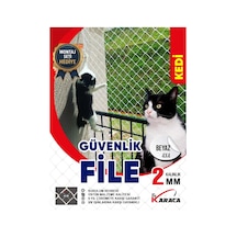 Kedi Balkon Güvenlik Filesi 1.5x12 Mt 2mm İp Kalınlığı