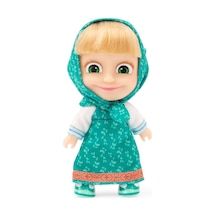 Masha & Koca Ayı - 12 Cm Masha Bebek - Yeşil Elbiseli