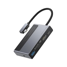 Baseus Magic Çok Fonksiyonlu Klipsli Type-c Hub 6in1 Usb3.0+sd+tf+hdmı+type-c+3.5mm Adaptör Çoklay- 5775