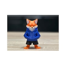 Kapüşonlu Tilki Figürü 10cm