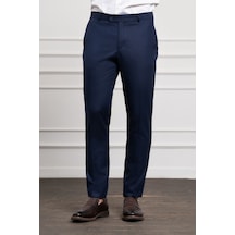 Morven Erkek Lacivert Basic Slim Fit Classic Pantolon 25mc003016200 Lacivert