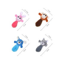 Renkli Sesli Peluş Köpek Isırma Oyuncağı