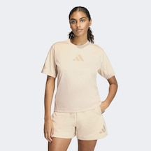 Adidas Kc7717 W Z.n.e. Tee Kadın Tişört Bej Adidas Kc7717 W Z.n.e. Tee Kadın Tişört Bej