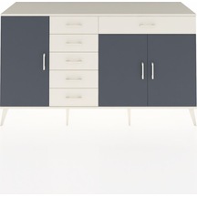 Hyperion Konsol 3 Raflı 6 Çekmeceli 3 Kapaklı 176x44x99 Aytaşı-an Aytaşı-antrasit/aytaşı