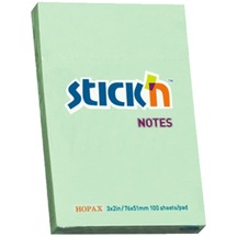 Gıpta Stickn Eco Notes Pastel Yeşil Yapışkanlı Not Kağıdı 100 Yaprak 76 X 51 Mm