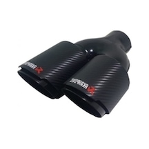 Akrapovic 100'lük Çiftli Sağ Akrapovic İçi Siyah Egzoz Başlığı Eksoz Kafası