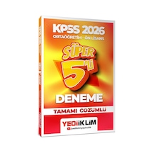 Yediiklim 2026 Kpss Ortaöğretim Ön Lisans Genel Yetenek Genel Kültür Tamamı Çözümlü Süper 5 Deneme