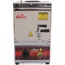 Mizan 1 Demlikli Vidalı Elektrikli Pleytsiz 10 L Çay Kazanı Inox
