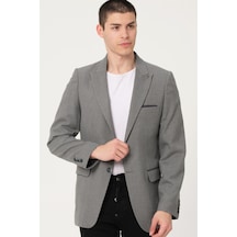 C9058 Dewberry Erkek Ceket-açık Gri