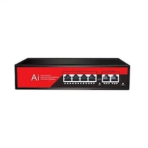 Ezcool EZ-04PSF-FG 4xGE 2xGE-UPLİNK 65 W Yönetilemez Gigabit Poe Switch