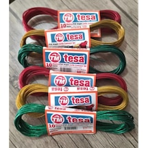 Tesa Çelik Çamaşır İpi 10 Mt 6 Adet Tm-010 Renkli