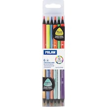 Mılan 07123306 Metalık Çift Uçlu Kuru Boya 6lı