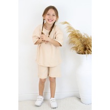 Raporlu İnterlok İkili Takım Krem