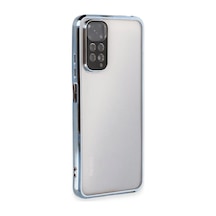 Xiaomi Redmi Note 11 Kılıf Razer Lensli Silikon - Açık Mavi 0.2M-Çok Renkli