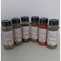 Glutensiz Baharat Seti Karabiber, Kimyon, Pul Biber, Toz Biber, Kekik, Nane
