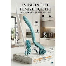 Znv Zenvia Mey İthalat 2'li Profesyonel Set - Biberon, Şişe Ve Kavanoz Fırçası İle Bulaşık Fırçası 723096 Z Renkli