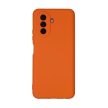 Huawei Nova Y70 Kılıf Nano İçi Kadife Silikon - Turuncu -