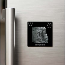 Tungsten Tungsten / Volfram Elementi Buzdolap Magneti 9x9 Cm