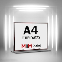 T Tipi A4 Pleksi Föylük Broşürlük-Yatay A4 Föylük-20 Li Paket (478882410)