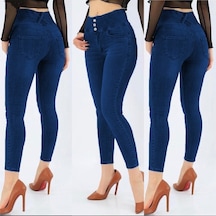 Yüksek Bel Likralı Jean Pantolon 90 Cm Bediva 001