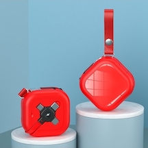 Rogfer 3'ü 1 Arada Usb'den 8 Pin'e Mikro Usb Usb-c / Type-c Cep Telefonu Tutuculu Teleskopik Şarj Kablosu Kırmızı