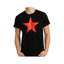 Bant Giyim - Kızılyıldız Siyah Erkek T-Shirt Tişört