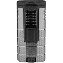 Xikar Tactical Triple Lighter Gunmetal Siyah Puro Çakmağı