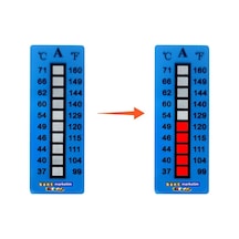 Sıcaklık - Isı Ölçüm Etiketi 371 F - 481 F / 188 C - 249 C 10 Adet Evimdeyokyok