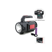 2in1 19pcs Tamir - Hırdavat Seti El Fener - Projektör Led + Cob Usb - Type-c - Pil Şarjlı Hs-310