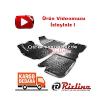 Toyota Corolla Uyumlu 3D Paspas Havuzlu Siyah 2007-2013 Arası Rizline N11.19870
