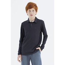 Tommylife Tommy Life Lacivert Polo Yaka Basic Erkek Çocuk T-shirt - 11171 Lacivert