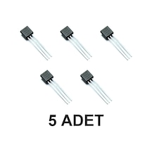 5 Adet Ds18b20 Sıcaklık Sensörü Isı Sensörü Dijital Termometre To-92 Ds18 18b20 Dallas Arduino 1-wire