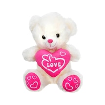 Kalpli Peluş Ayı 30 Cm Pembe
