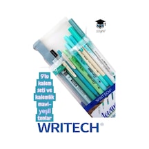 Writech 9'lu Kalem Seti Tükenmez Kalem Seti Jel Kalem Fosforlu Kalem Fırça Uçlu Kalem Çift Taraflı Diğer